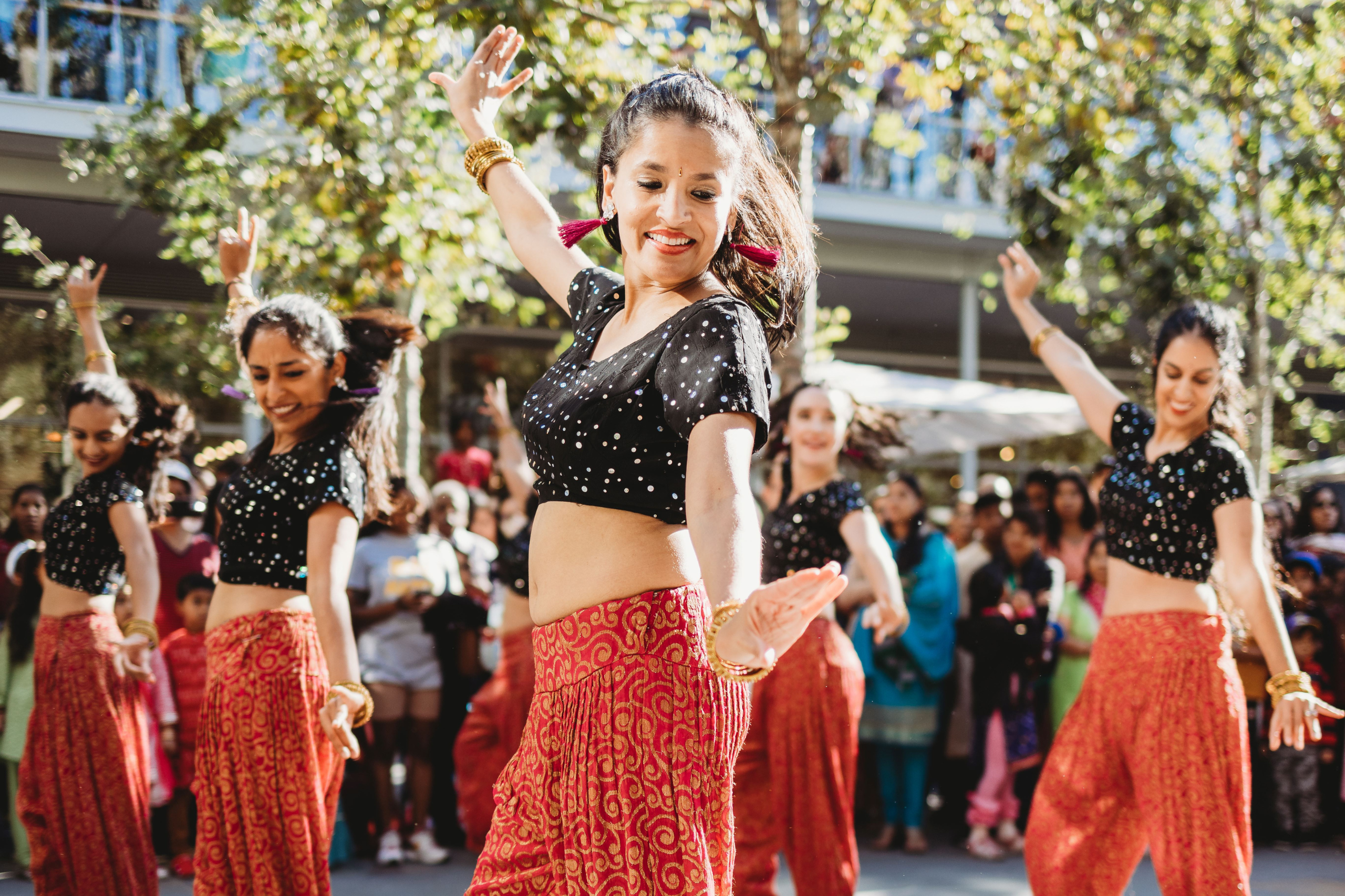Dancers during Diwali